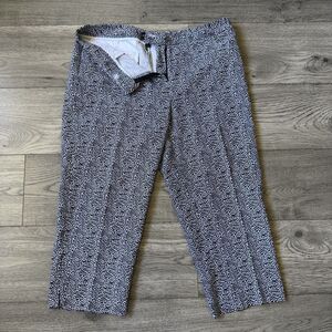 Rafaella Curvy Cheetah Print Capri Pants - Size 12